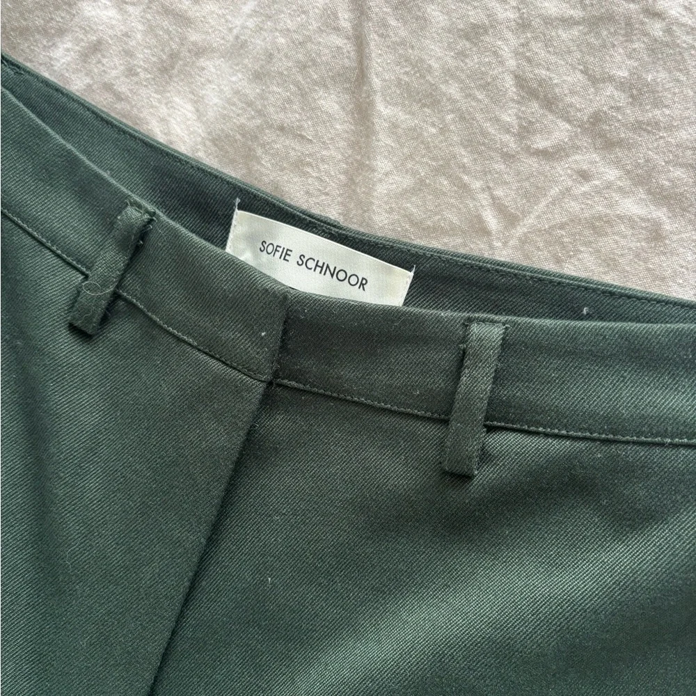 NWT Wide leg dark green trousers - Picture 2 of 5
